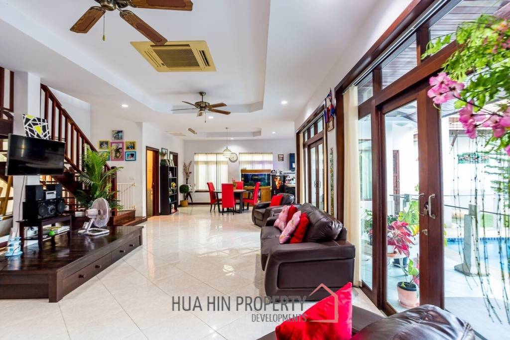 Two Story Private Villa Near Sainoi Beach For Sale on Large Land Plot