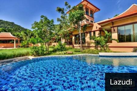 LEELAWADEE: High Quality Bali Style 3 Bed Pool Villa with Panoramic Mountain Views