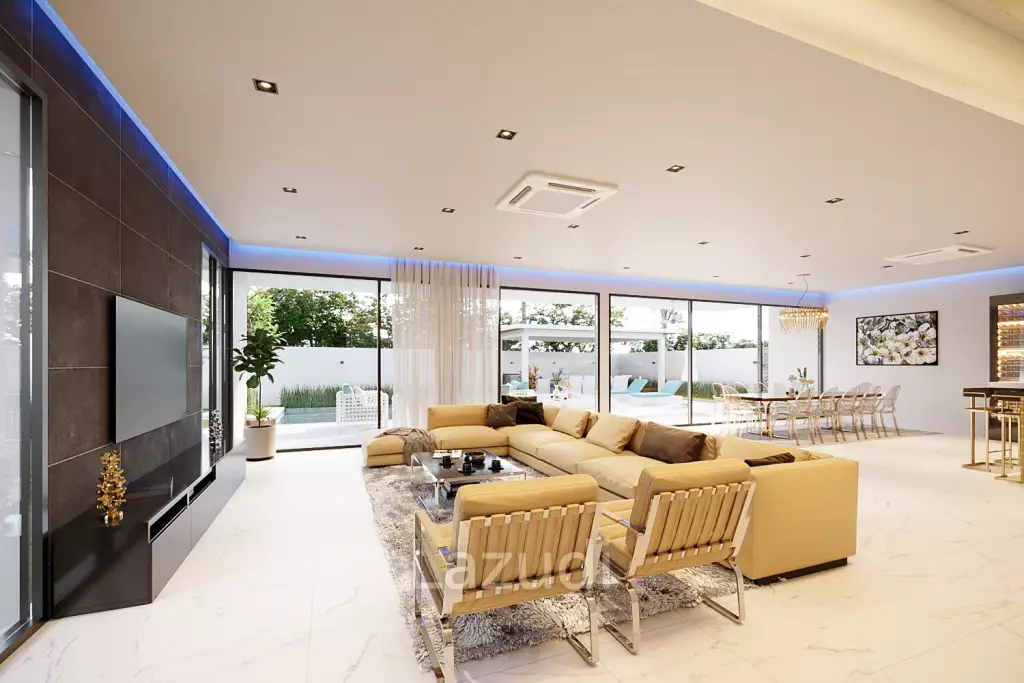 วิลล่าหรูโมเดิร์น 6 ห้องนอน 3 ชั้น ใจจกลางเมืองพัทยา