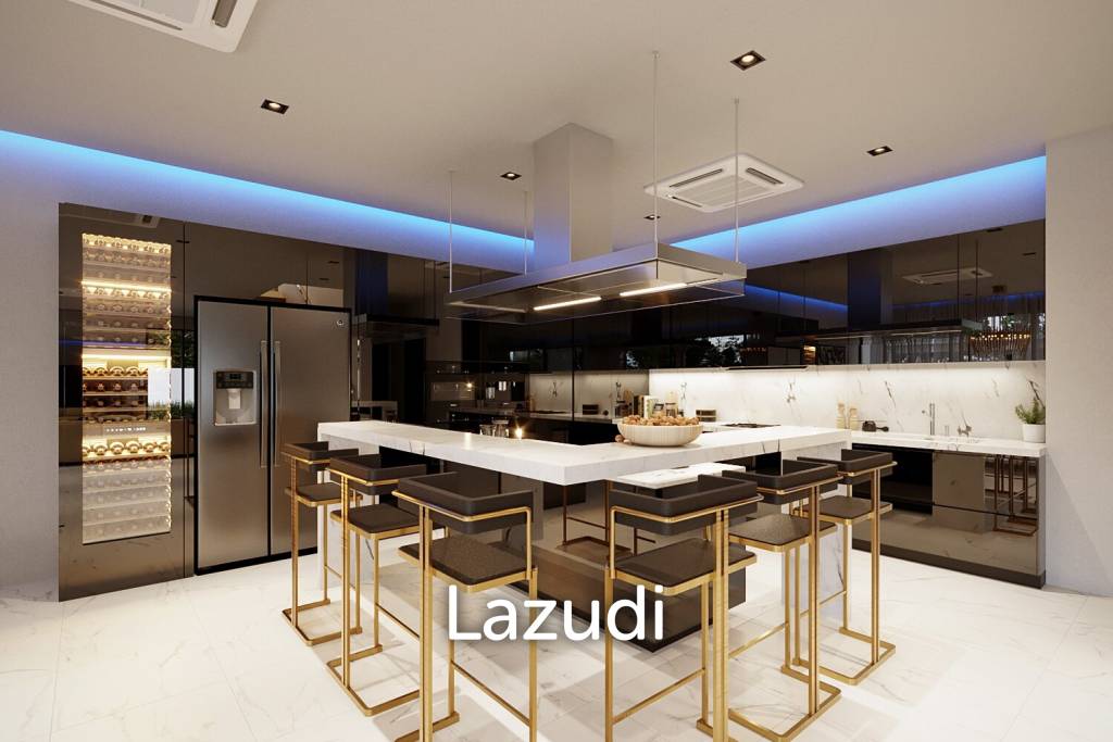 วิลล่าหรูโมเดิร์น 6 ห้องนอน 3 ชั้น ใจจกลางเมืองพัทยา