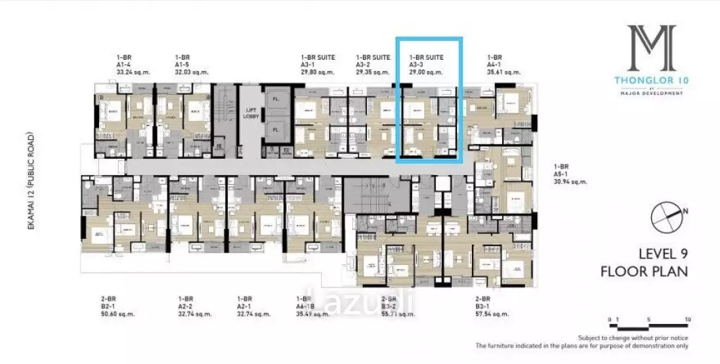 1 Bed 1 Bath 28 SQ.M at M Thonglor 10