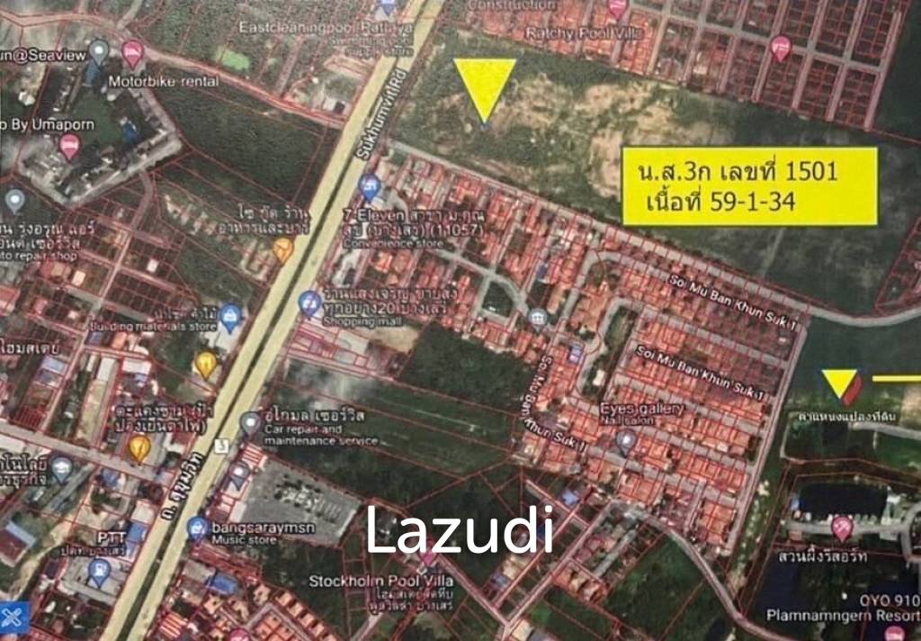 Land 23724 Sqm. Bang Saray Sattahip
