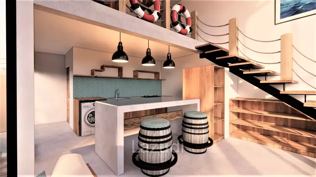 Stunning Off Plan One Bedroom Loft Villa