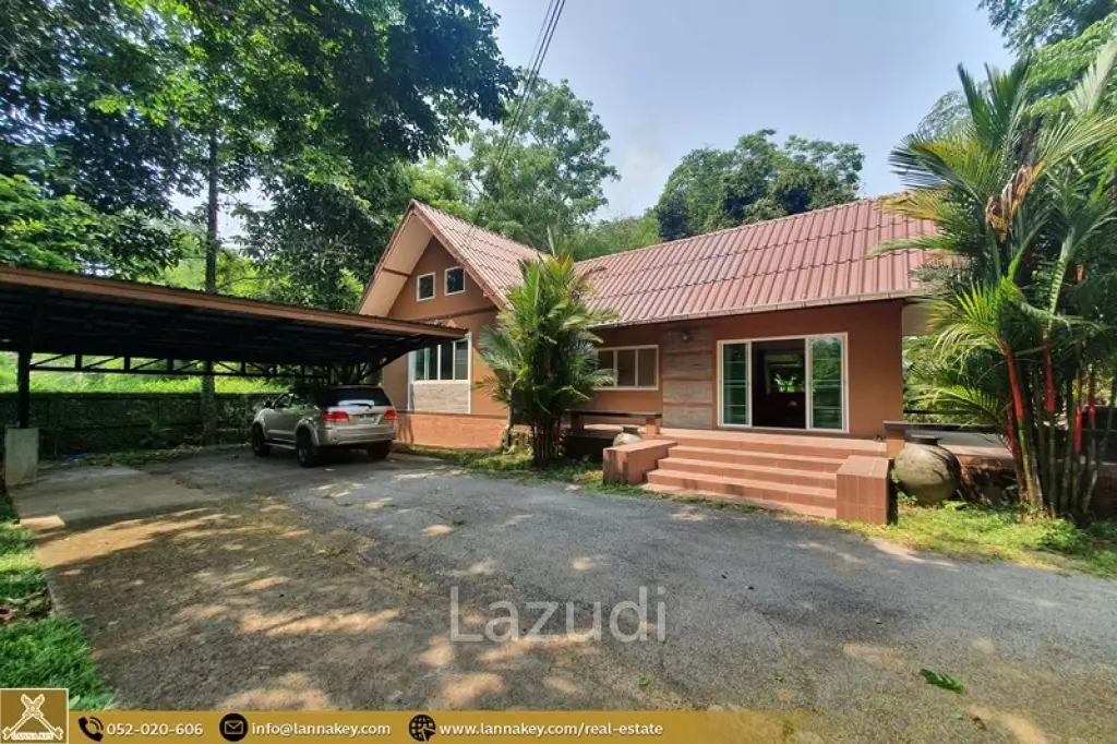 บ้านให้เช่าชั้นเดียวรายล้อมไปด้วยธรรมชาติ
