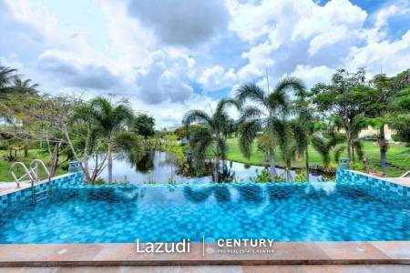 LAKESIDE : 4 Bed Lakeside Pool Villa on a Large Land Plot