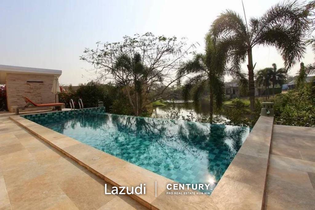 LAKESIDE : 4 Bed Lakeside Pool Villa on a Large Land Plot