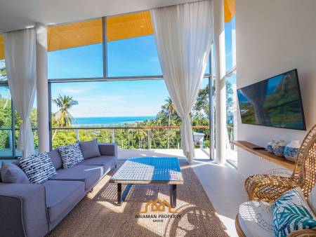 Spacious and Modern 4-Bedroom Villa in Lamai