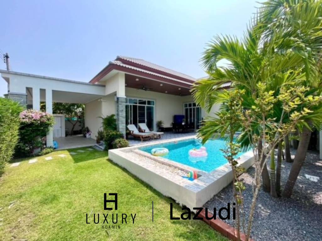 SINGLE - STOREY HOUSE ON SOI 94 : 3 Bed Villa with Pool in Hua Hin