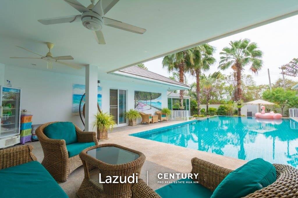 BO FAI : Luxury 4 Bed Pool Villa on Large Land Plot.