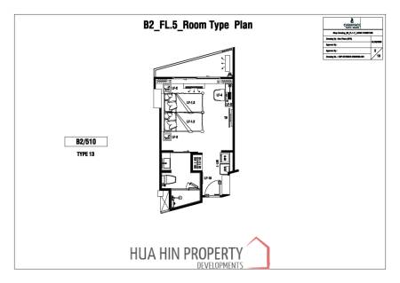 1 Bed 1 Bath 28.57 SQ.M. CARAPACE Huahin-Khaotao