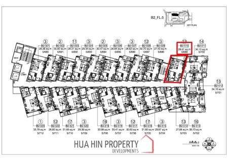 1 Bed 1 Bath 28.57 SQ.M. CARAPACE Huahin-Khaotao