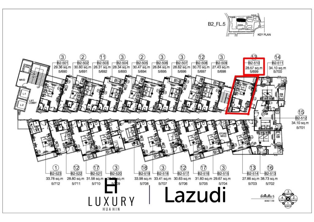 Кондоминиум 28 кв.м. 1 Кровать 1 Ванна