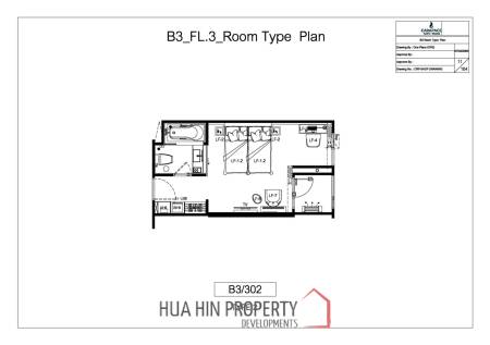 1 Bed 1 Bath 30.42 SQ.M. CARAPACE Huahin-Khaotao