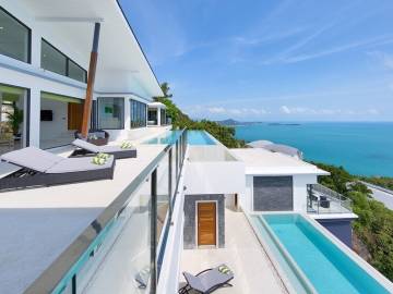 Sylish Luxury Sea View Villa in Chaweng Noi