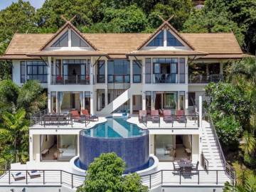 Tropical Sea View Villa in Bang Por, Koh Samui