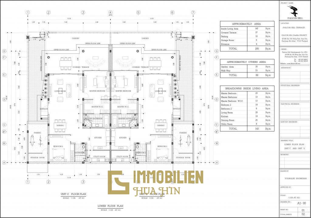 2 Bed 143SQ.M. Falcon Hill Luxury Pool Villas