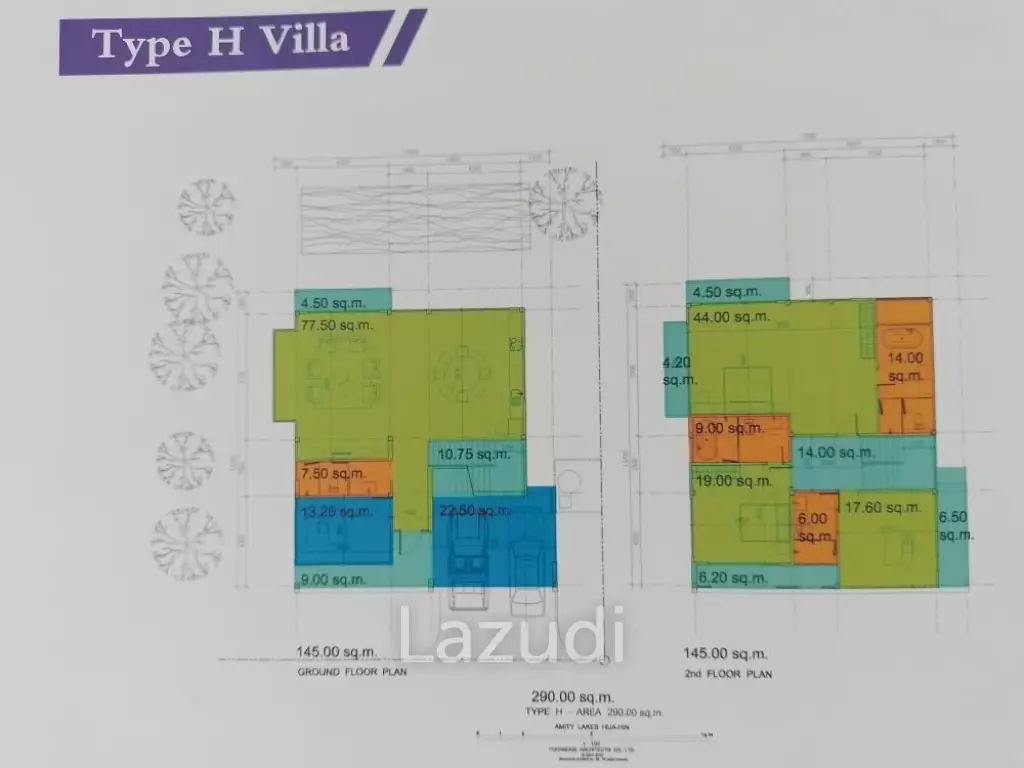 290 sqm modern pool villa in Amity Lakes Hua Hin