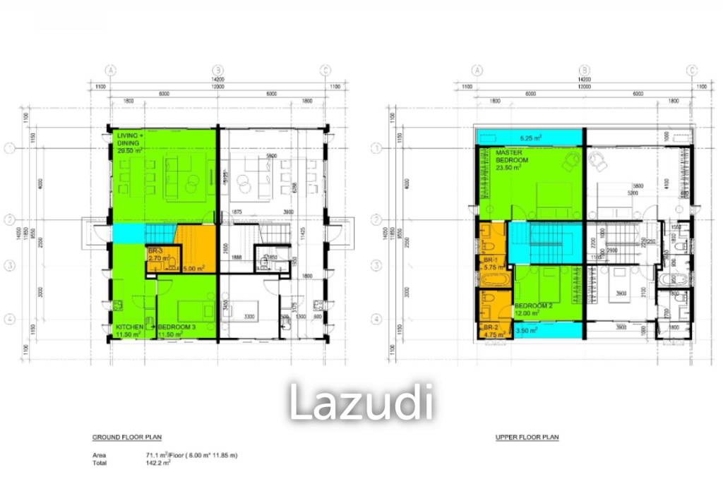 142 sqm modern 3 bedroom Twin House in Thap Tai Hua Hin