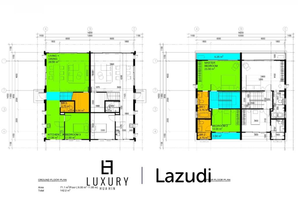 Дом 252 кв.м. 3 Кровать 