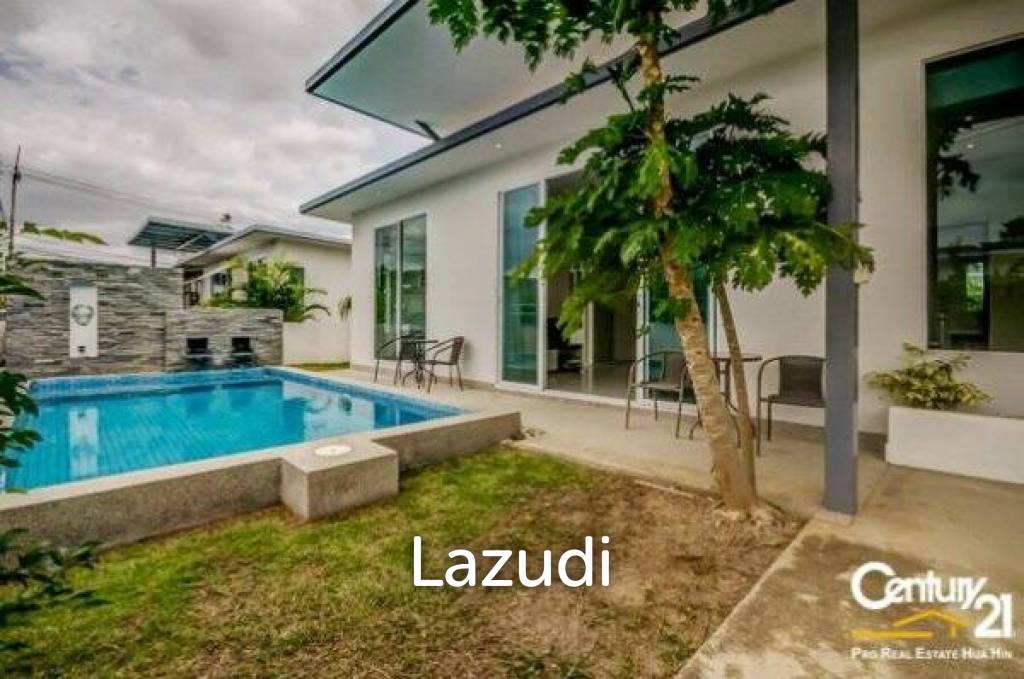 Modern 2 Bed Pool Villa Nr Town