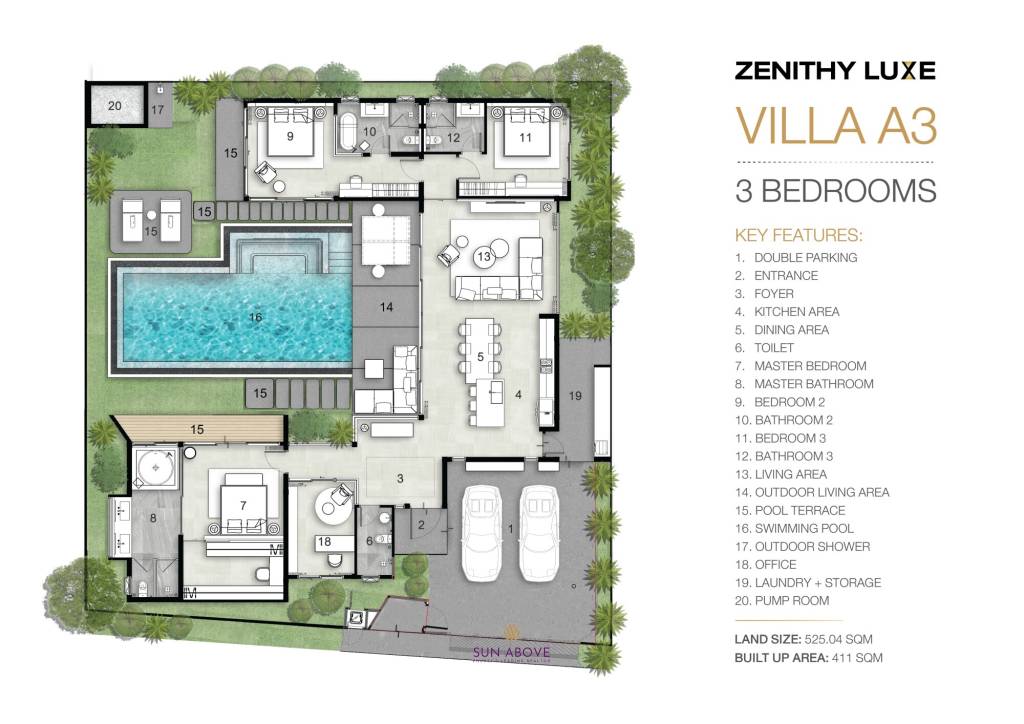 3 Bed 4 Bath 411 SQ.M. Zenithy Luxe