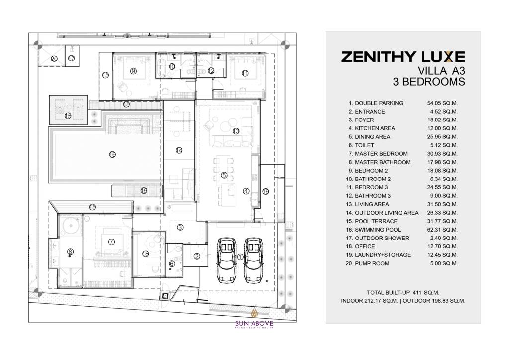 3 Bed 4 Bath 411 SQ.M. Zenithy Luxe