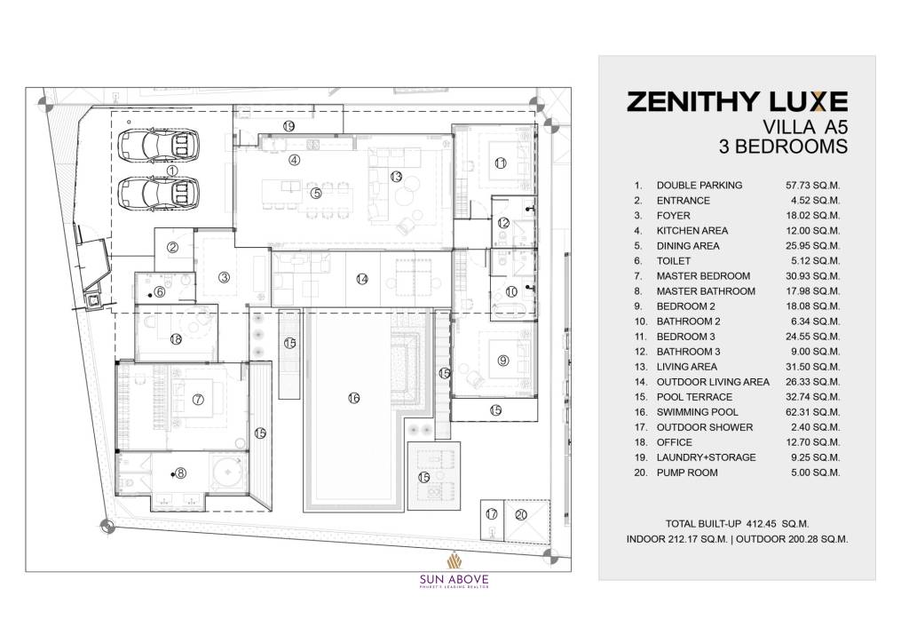 3 Bed 4 Bath 412.45 SQ.M. Zenithy Luxe