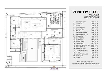 3 Bed 4 Bath 405.45 SQ.M. Zenithy Luxe