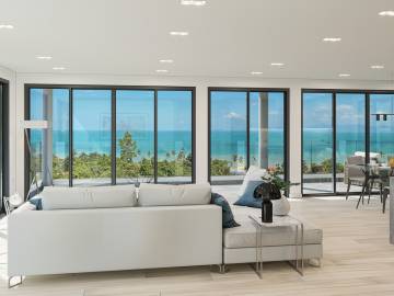 Top Floor Unit, Luxury 2-Bed Sea View Apartment