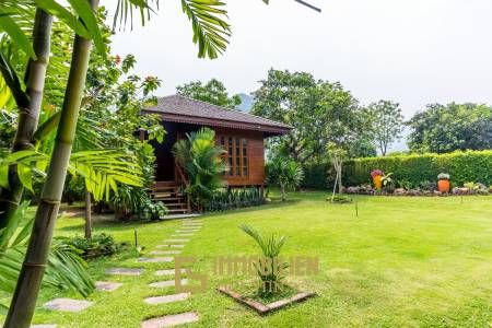 Mountain View Private Villa and Resort For Sale in Samroiyod Near Beach