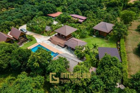 Mountain View Private Villa and Resort For Sale in Samroiyod Near Beach