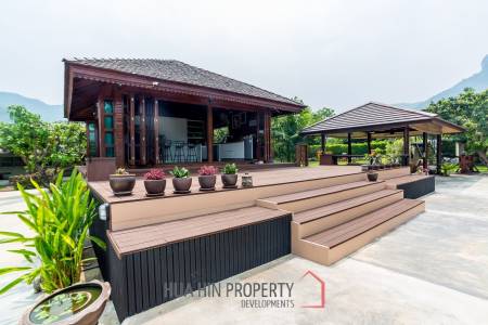 Mountain View Private Villa and Resort For Sale in Samroiyod Near Beach