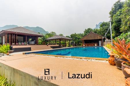 Private Villa mit Bergblick in der Nähe des Strandes mit angeschlossenem Resort in Sam Roi Yot