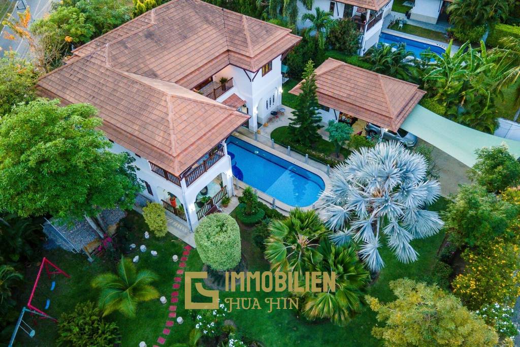 Two Story Private Villa Near Sainoi Beach For Sale on Large Land Plot