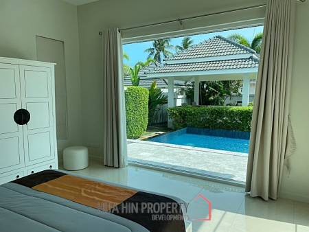 Modern Ready To Move In Pool Villa for sale in Samroiyot 800m from the Beach