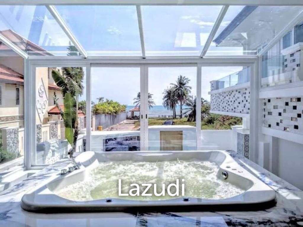 4 Bedrooms 5 Bathrooms 470 Sqm. Luxury Pool Villa Beachfront.