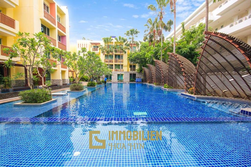 Mykonos Hua Hin: 1 Schlafzimmer Condo mit Gartenblick