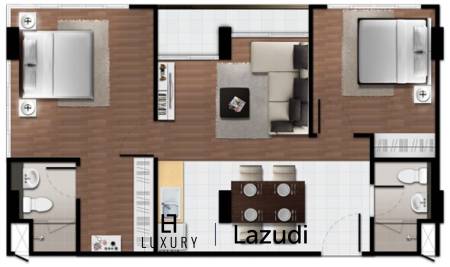 2 Bedroom Corner Unit For Sale