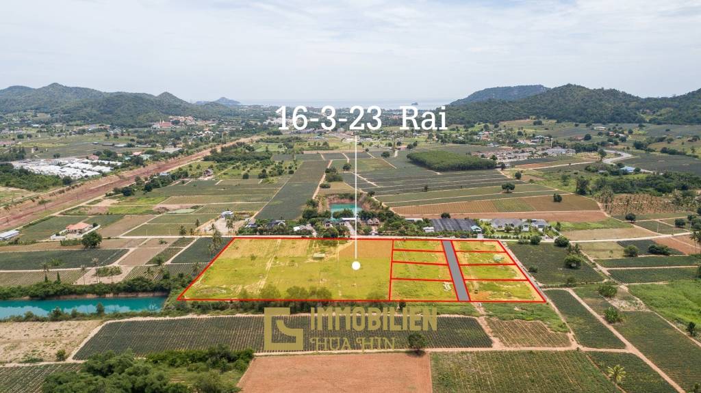 Beautiful plots of building land for sale in Pranburi, Khao Tao