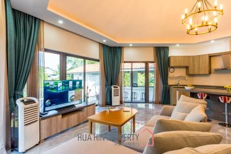 Riverside 4 Bed Modern Private Pool Villa For Sale in Pranburi