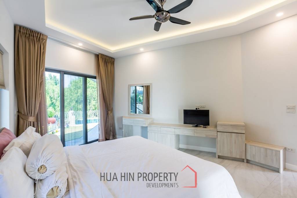 Riverside 4 Bed Modern Private Pool Villa For Sale in Pranburi