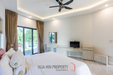 Riverside 4 Bed Modern Private Pool Villa For Sale in Pranburi
