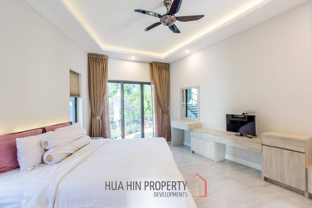 Riverside 4 Bed Modern Private Pool Villa For Sale in Pranburi