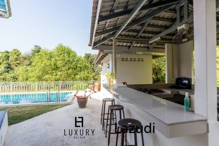 Riverside 4 Bed Modern Private Pool Villa For Sale in Pranburi