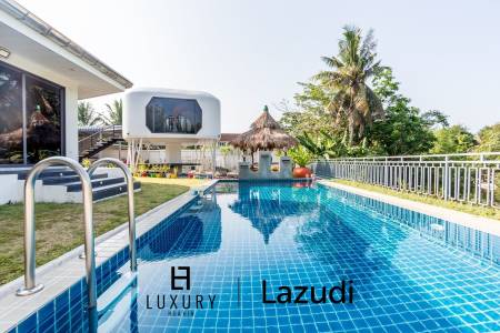 Riverside 4 Bed Modern Private Pool Villa For Sale in Pranburi