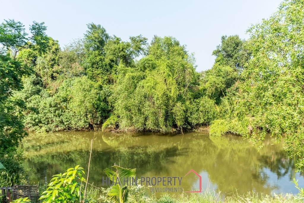 Riverside 4 Bed Modern Private Pool Villa For Sale in Pranburi