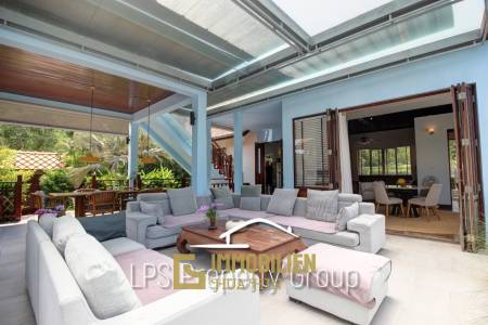 White Lotus 1: Außergewöhnlich und hochwertige 4 Schlafzimmer Villa in Stadtnähe mit Meerblick