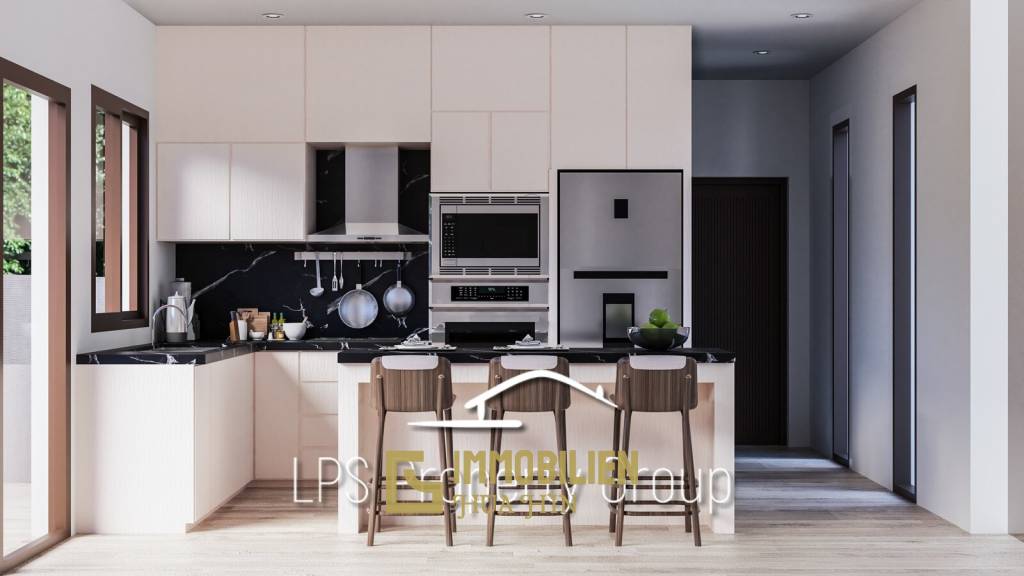 Neues Bauprojekt - modernes Design im Bali-Stil