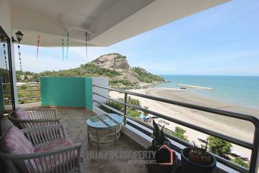 Absolute Beachfront 2 Bed Condo For Sale in Khao Takiap