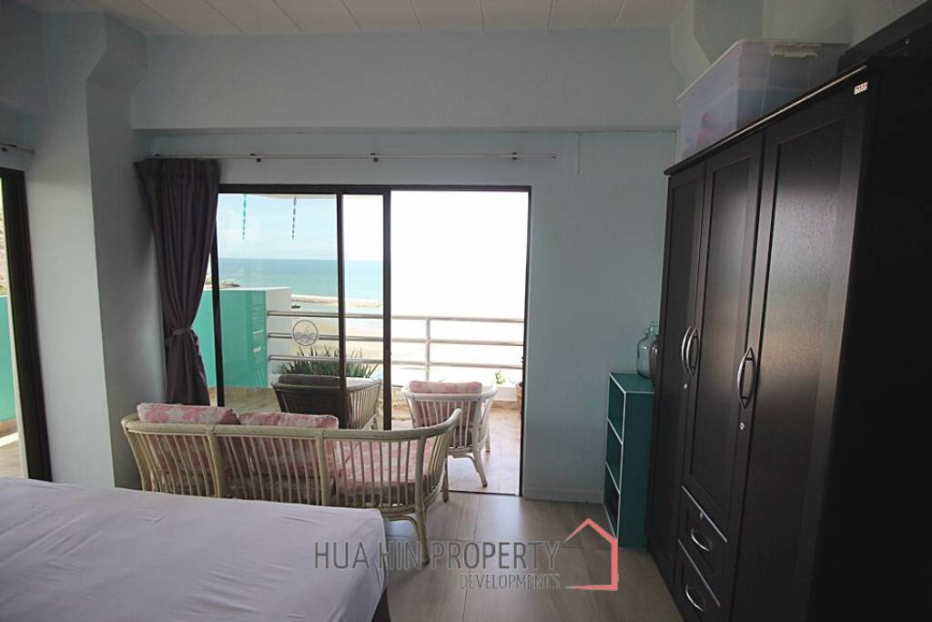 Absolute Beachfront 2 Bed Condo For Sale in Khao Takiap